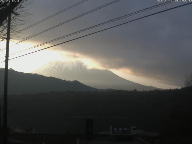 西湖からの富士山