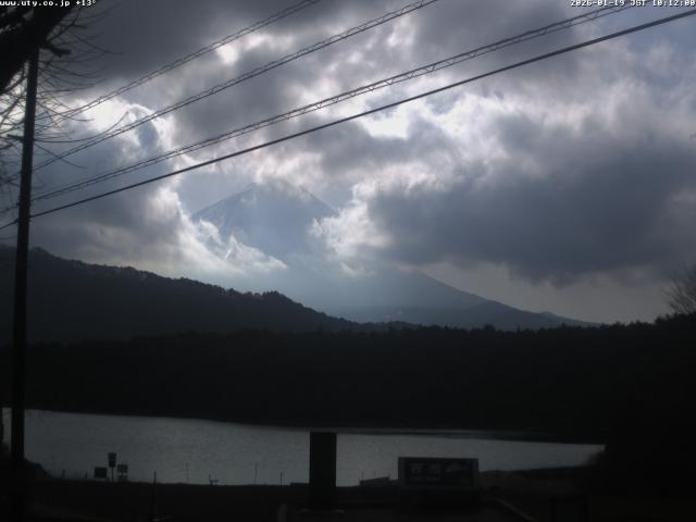 西湖からの富士山