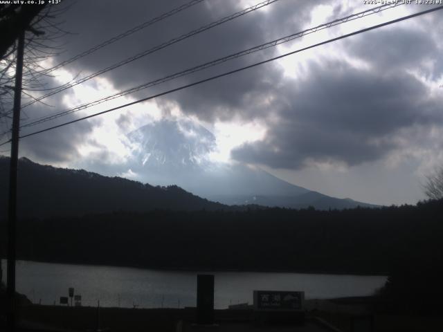 西湖からの富士山