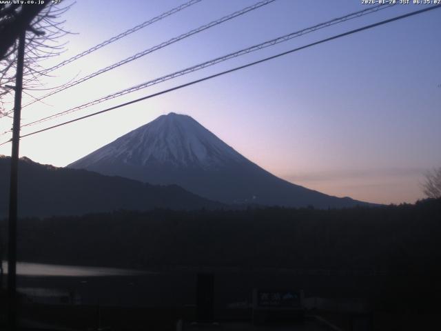 西湖からの富士山