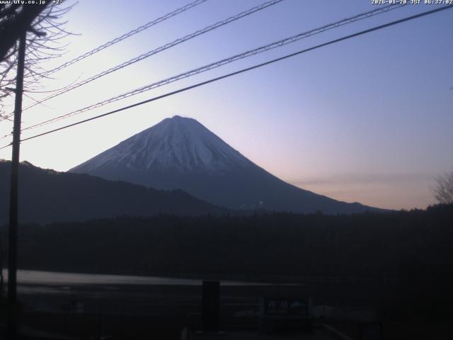 西湖からの富士山