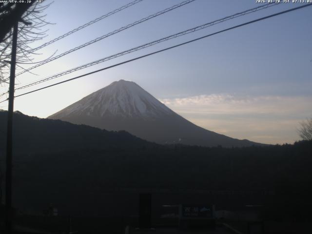 西湖からの富士山