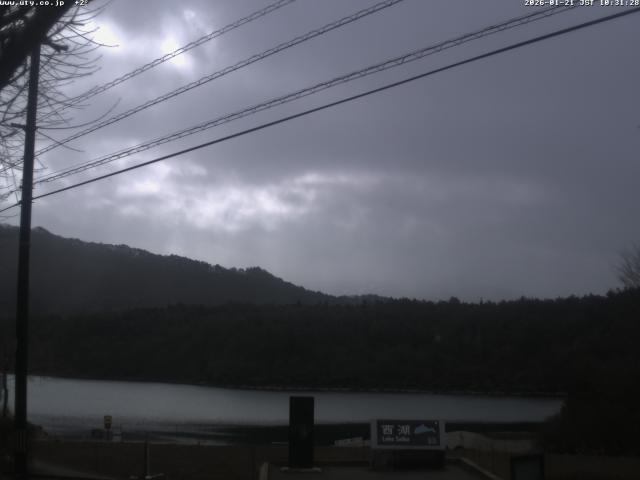 西湖からの富士山