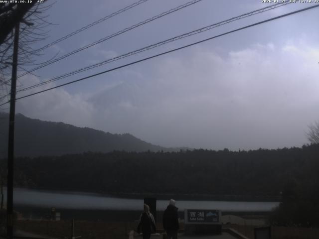 西湖からの富士山