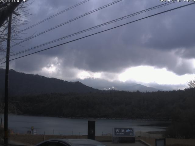 西湖からの富士山