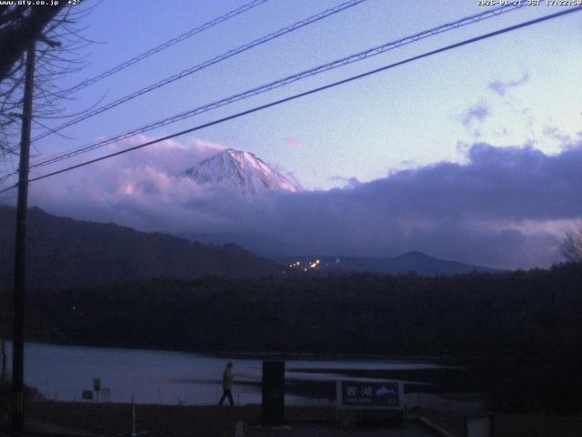 西湖からの富士山