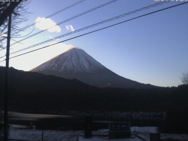 西湖からの富士山