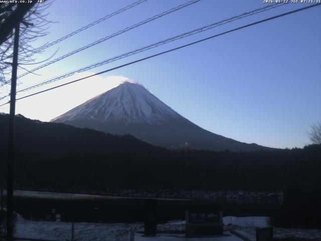 西湖からの富士山