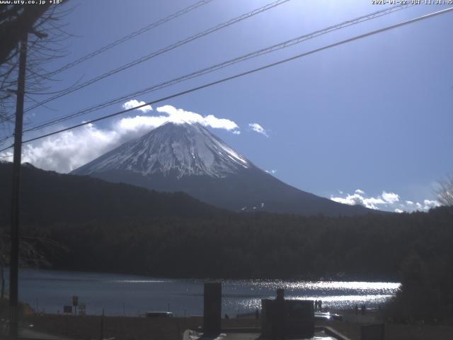 西湖からの富士山