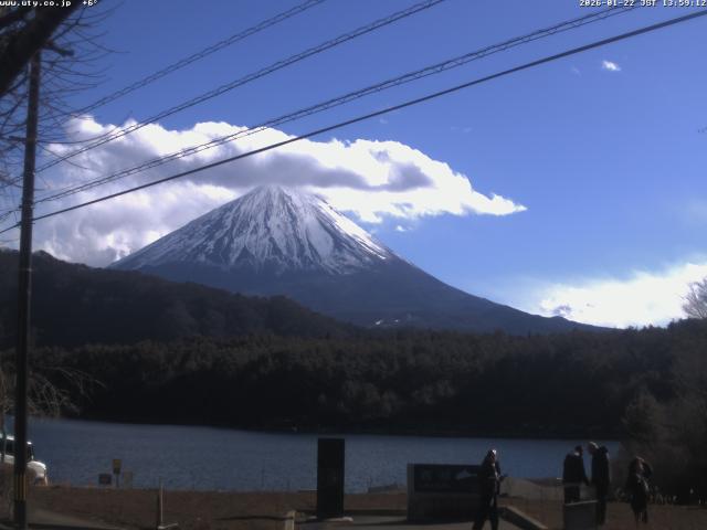 西湖からの富士山