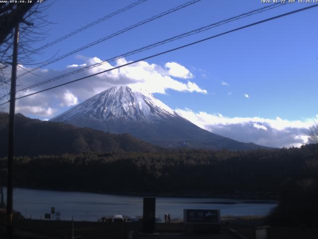 西湖からの富士山