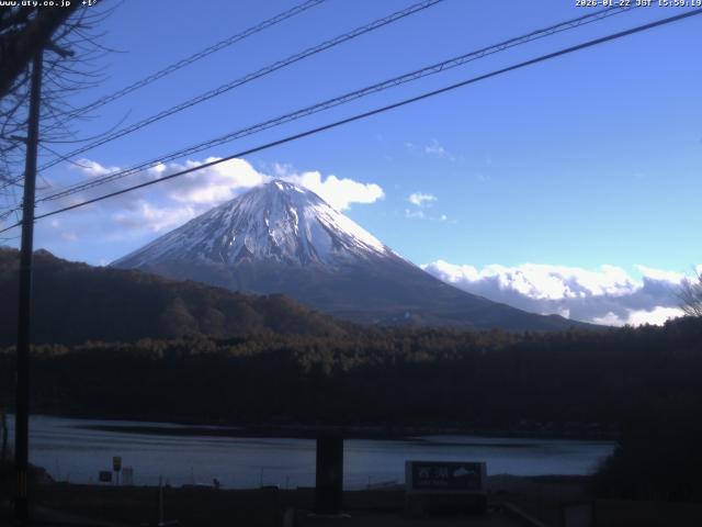 西湖からの富士山