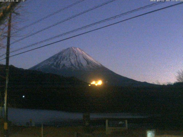 西湖からの富士山