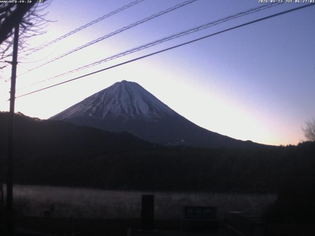 西湖からの富士山