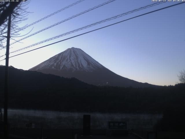 西湖からの富士山