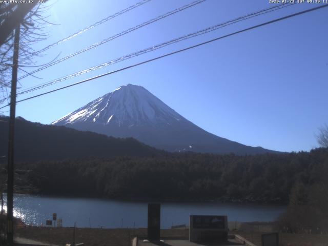 西湖からの富士山