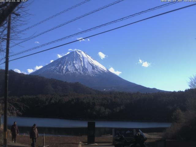 西湖からの富士山