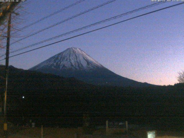 西湖からの富士山