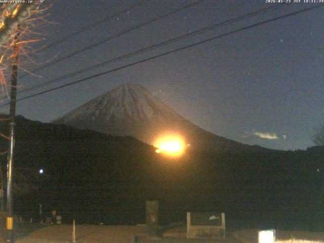 西湖からの富士山