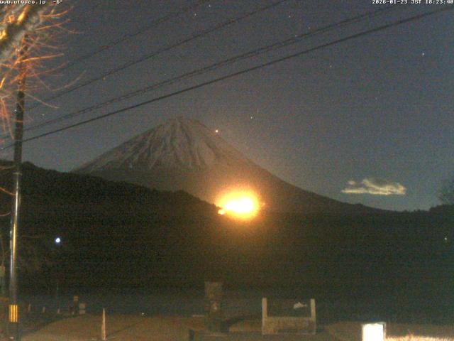 西湖からの富士山