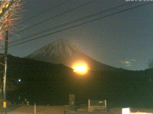 西湖からの富士山