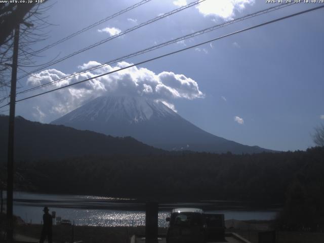 西湖からの富士山