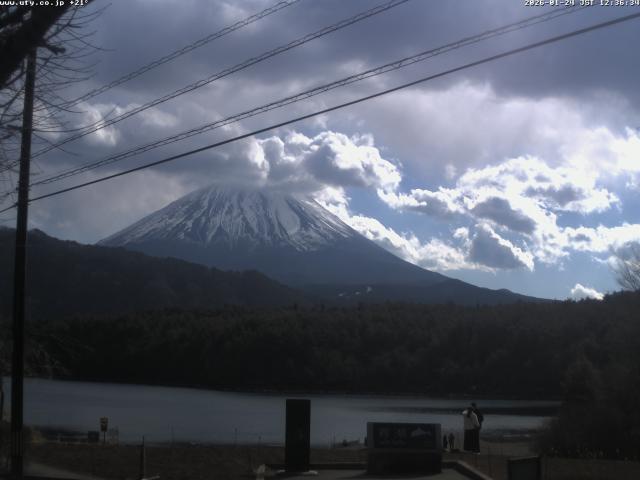 西湖からの富士山