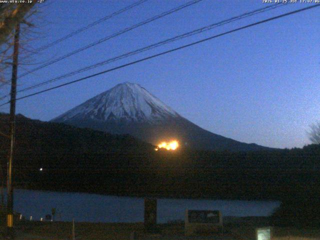 西湖からの富士山