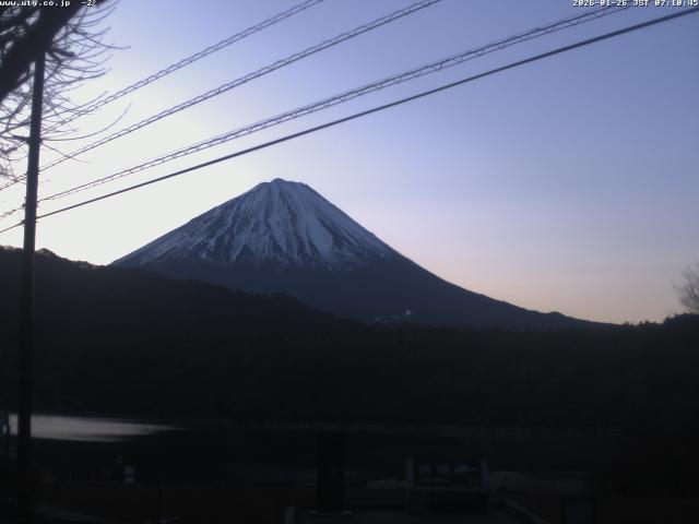 西湖からの富士山