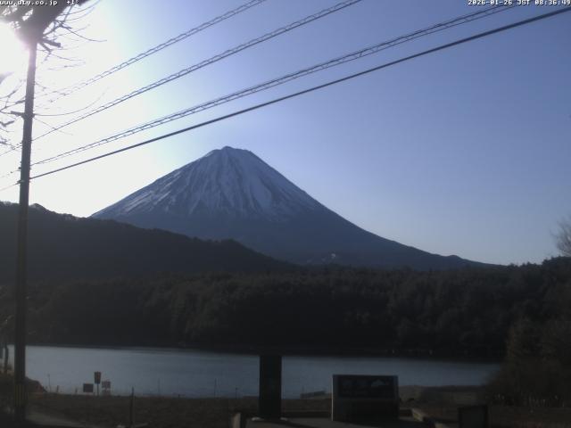 西湖からの富士山