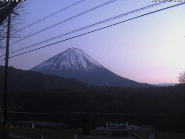 西湖からの富士山