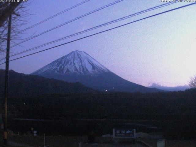 西湖からの富士山