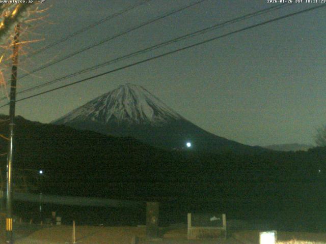 西湖からの富士山