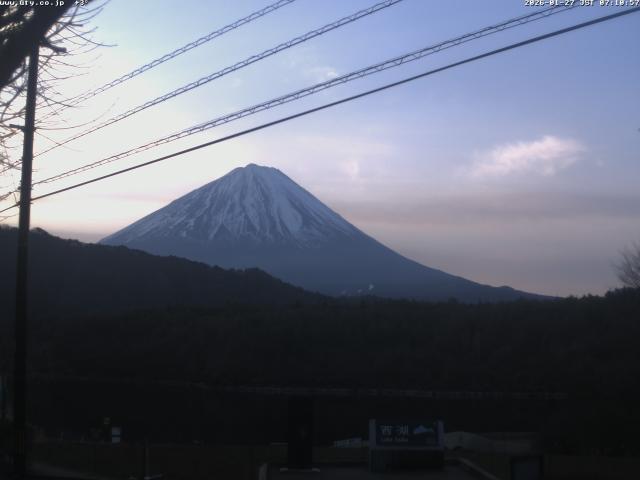 西湖からの富士山