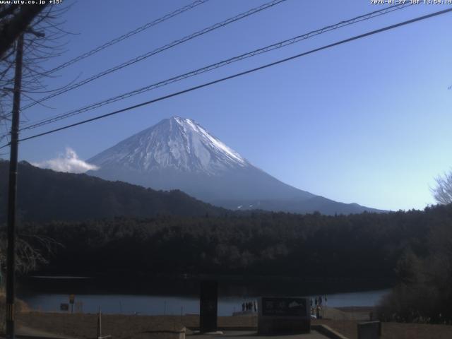 西湖からの富士山