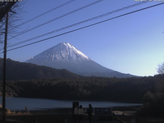 西湖からの富士山