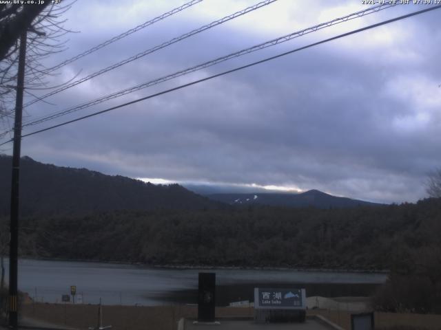 西湖からの富士山