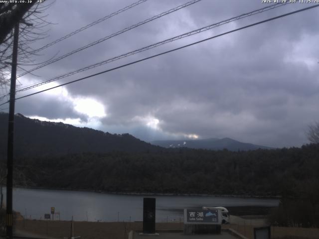 西湖からの富士山