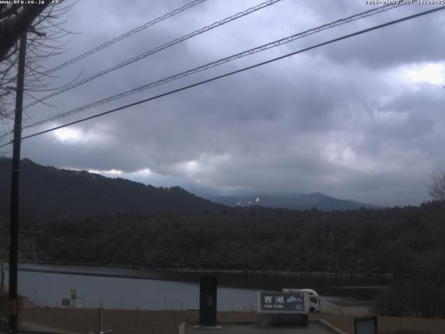 西湖からの富士山
