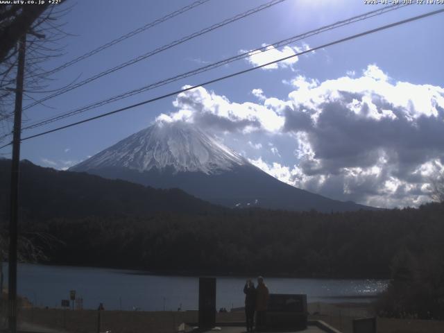 西湖からの富士山