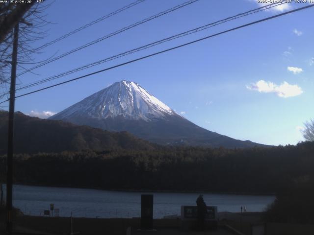 西湖からの富士山