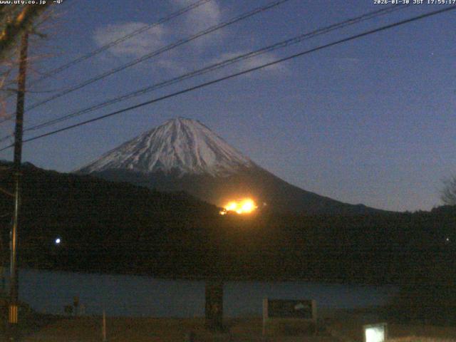 西湖からの富士山