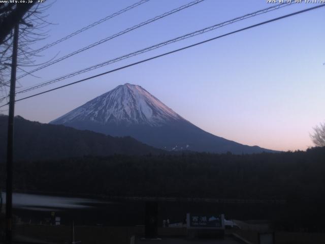 西湖からの富士山