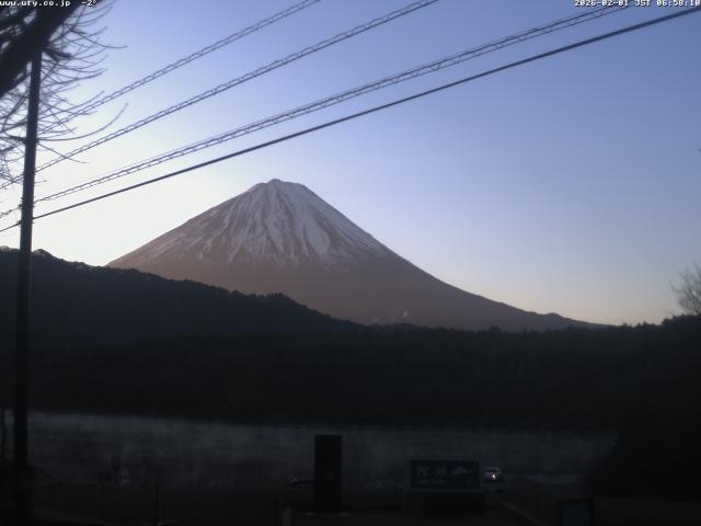 西湖からの富士山