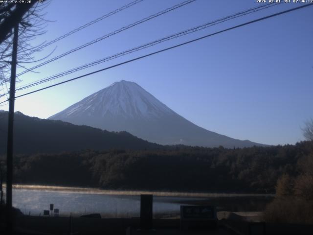 西湖からの富士山