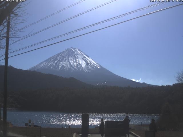 西湖からの富士山