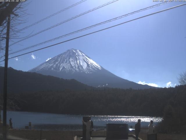 西湖からの富士山