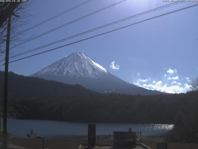 西湖からの富士山