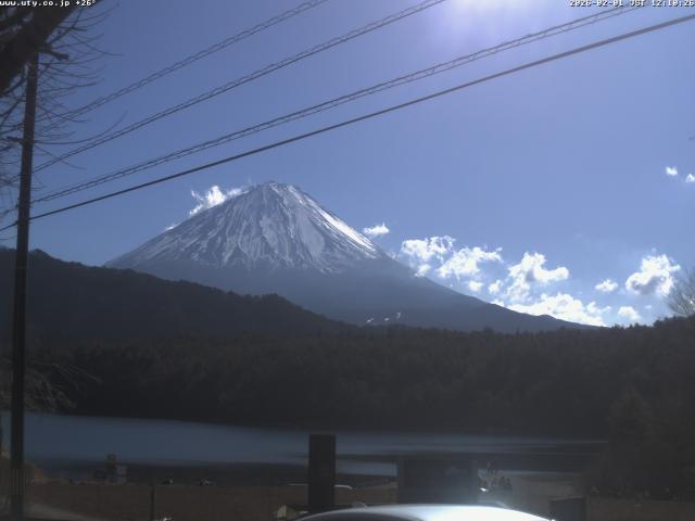 西湖からの富士山