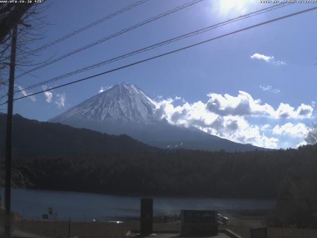 西湖からの富士山